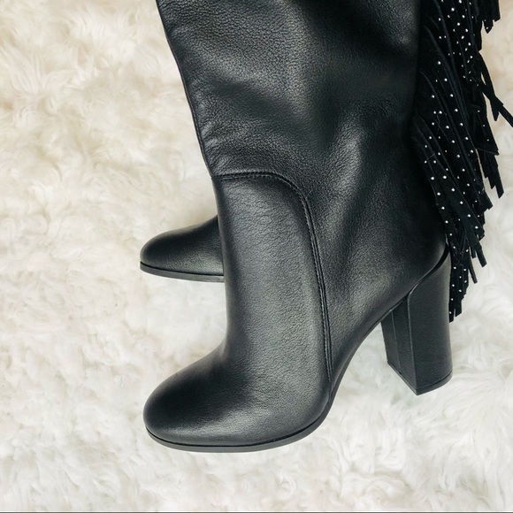 KENNETH COLE Justin Fringe Boot Studs Sz 6.5 - Picture 13 of 13